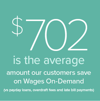 $702 In Annual Savings With On-Demand Pay