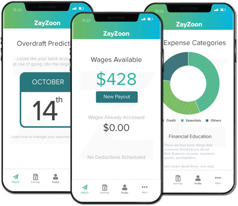 ZayZoon Earned Wage Access and Financial Education for Employees ZayZoon Earned Wage Access and Financial Education for Employees