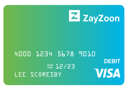 ZayZoon Visa Prepaid Card-No EMV ZayZoon Visa Prepaid Card-No EMV