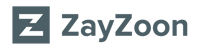 ZayZoon_Logomark Logotype Horizontal - Grey - Cropped - 1000x250